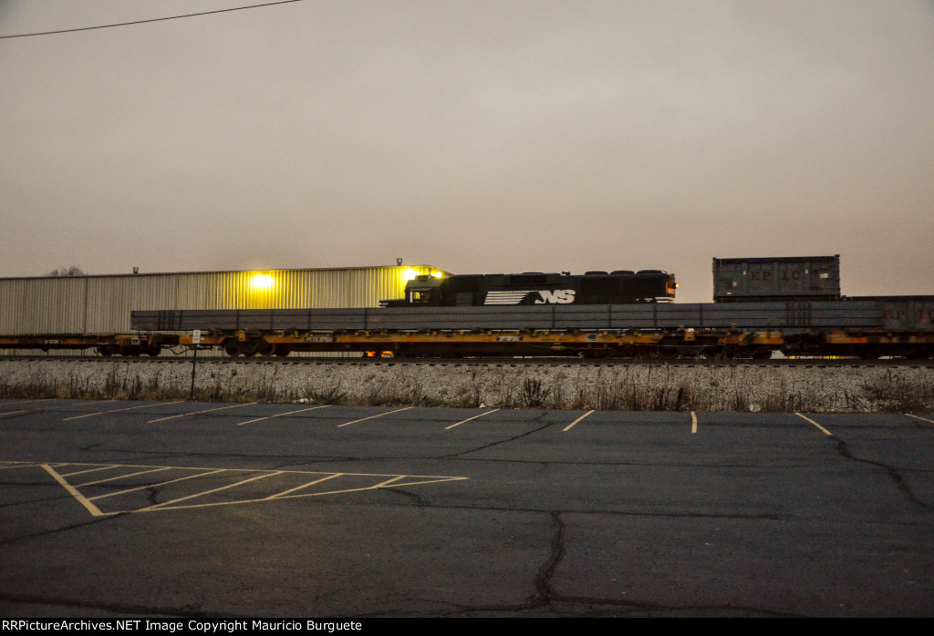 PTTX Flat Car with steel beams